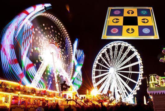 Des tapis sensibles de divertissement pour un parc d’attraction